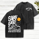Stay Salty Ocean Waves Christian Washed T-Shirt