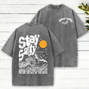 Stay Salty Ocean Waves Christian Washed T-Shirt
