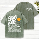 Stay Salty Ocean Waves Christian Washed T-Shirt