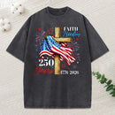Faith Freedom 250 Years Christian Washed T-Shirt