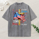 Faith Freedom 250 Years Christian Washed T-Shirt