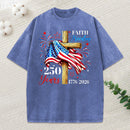 Faith Freedom 250 Years Christian Washed T-Shirt