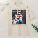 The Lord Is Good Christian Washed T-Shirt