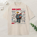 God Says I Am 250Th Anniversary Christian Washed T-Shirt