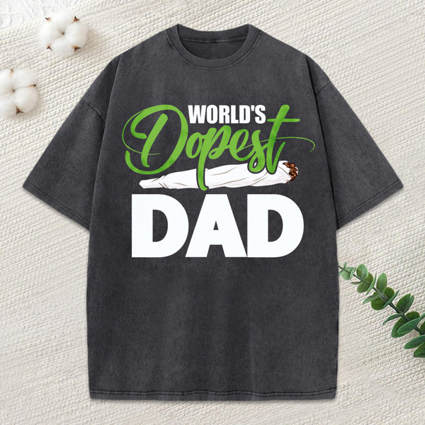 World's Dopest Dad Funny Fathers Day T-Shirt