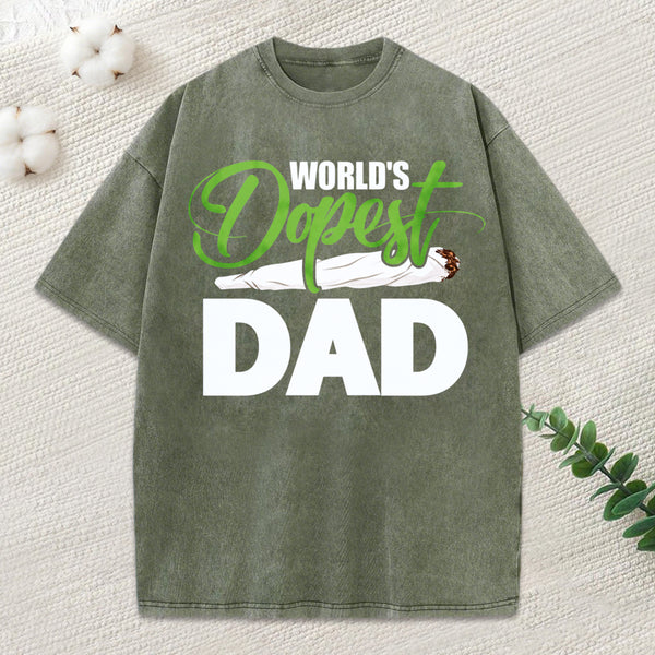 World's Dopest Dad Funny Fathers Day T-Shirt