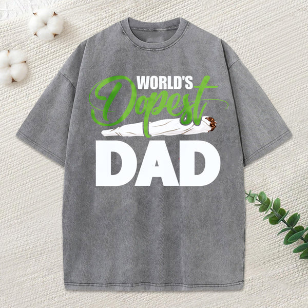 World's Dopest Dad Funny Fathers Day T-Shirt