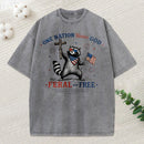 One Nation Under God Christian Washed T-Shirt