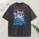 Jesus Thinks I'M A Delight Christian Washed T-Shirt