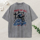 Jesus Thinks I'M A Delight Christian Washed T-Shirt