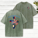 One Nation Under God Christian Washed T-Shirt