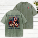 One Nation Under God Christian Washed T-Shirt