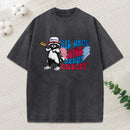 Red White And Jesus Christ Heavy Cotton Tie Dye T-Shirt