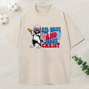 Red White And Jesus Christ Heavy Cotton Tie Dye T-Shirt