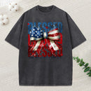 Blessed Is The Nation Whose God Christian Washed T-Shirt