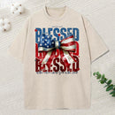 Blessed Is The Nation Whose God Christian Washed T-Shirt