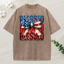 Blessed Is The Nation Whose God Christian Washed T-Shirt