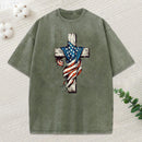 Cross Christian Washed T-Shirt