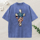 Cross Christian Washed T-Shirt
