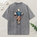 Cross Christian Washed T-Shirt
