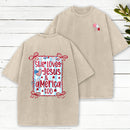 She Loves Jesus And America Too Christian Washed T-Shirt