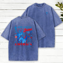 She Loves Jesus And America Christian Washed T-Shirt