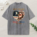 Faith And Freedom Christian Washed T-Shirt