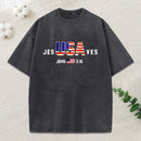 Jesus Saves Usa Christian Washed T-Shirt