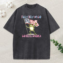 Fully Rely On God God Bless America Christian Washed T-Shirt