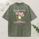 Fully Rely On God God Bless America Christian Washed T-Shirt