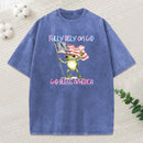 Fully Rely On God God Bless America Christian Washed T-Shirt