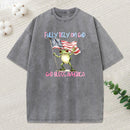 Fully Rely On God God Bless America Christian Washed T-Shirt