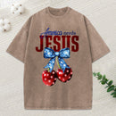 America Needs Jesus Christian Washed T-Shirt