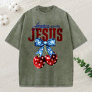 America Needs Jesus Christian Washed T-Shirt
