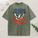 Jesus Is My Peace Christian Washed T-Shirt