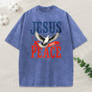 Jesus Is My Peace Christian Washed T-Shirt