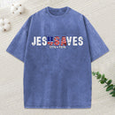 Jesus Saves Christian Washed T-Shirt