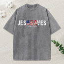 Jesus Saves Christian Washed T-Shirt