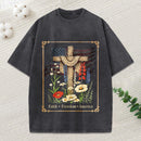 Faith Freedom America Christian Washed T-Shirt