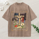 Faith Freedom America Christian Washed T-Shirt