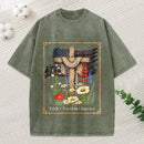 Faith Freedom America Christian Washed T-Shirt