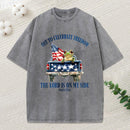 Off To Celebrate Freedom The Lord Christian Washed T-Shirt