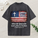 Where The Spirit Of The Lord Is Christian Washed T-Shirt