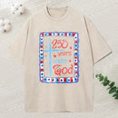 250 Years Under God Christian Washed T-Shirt