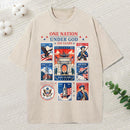 One Nation Under God Christian Washed T-Shirt
