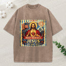 Most Merciful Jesus Have Mercy On Us Christian Washed T-Shirt