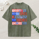 She Loves Jesus And America Too Christian Washed T-Shirt