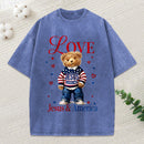 Love Jesus And America Christian Washed T-Shirt