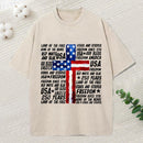 God Bless Land Of The Free Christian Washed T-Shirt