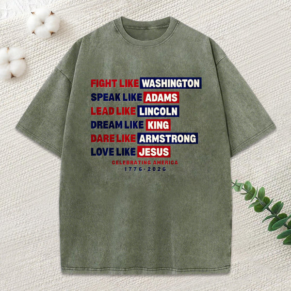 Love Like Jesus Christian Washed T-Shirt